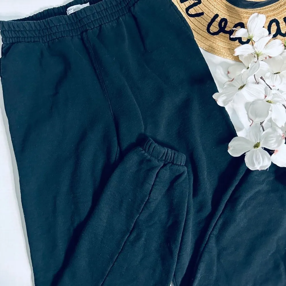 Hanes Basic Black Jogger Cotton Blend Sweatpants with Pockets - Image 7