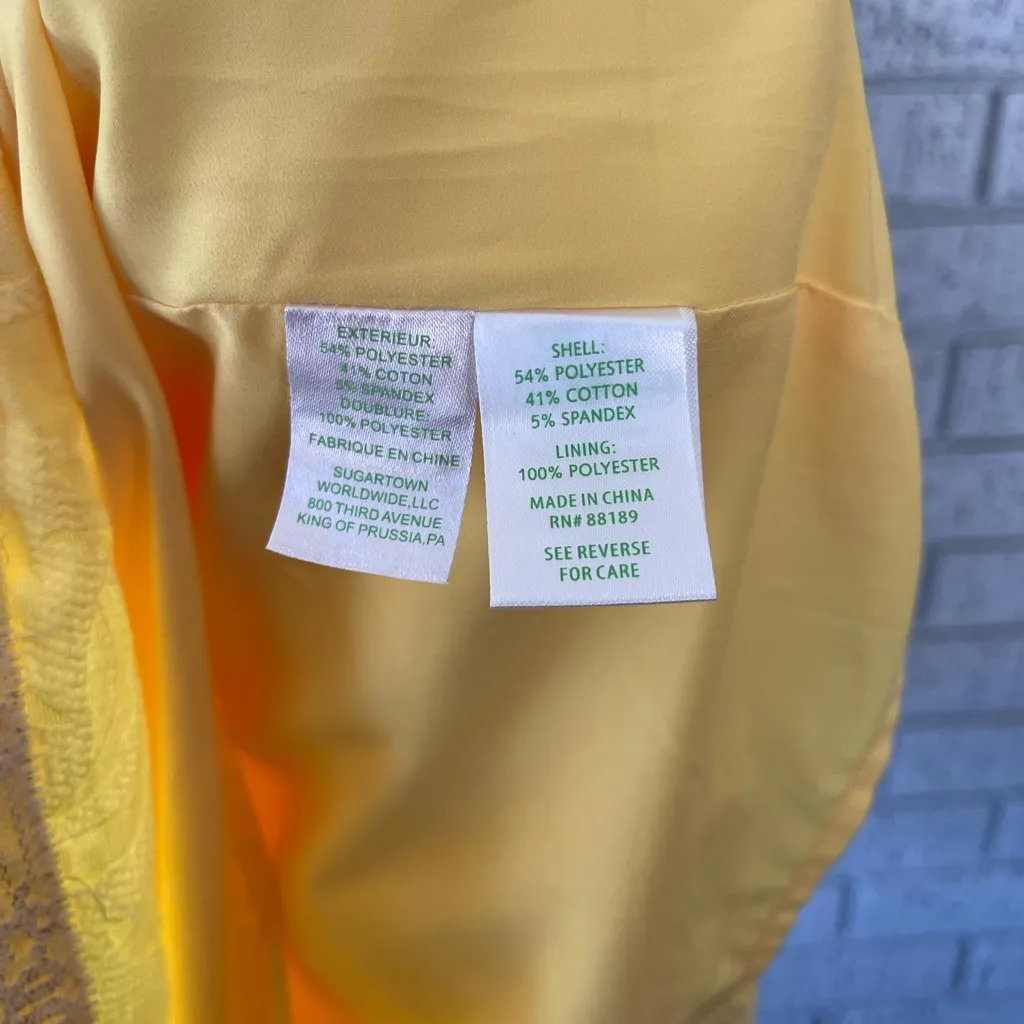 Lilly Pulitzer Pineapple Shift Dress Yellow Size 6 - Image 8