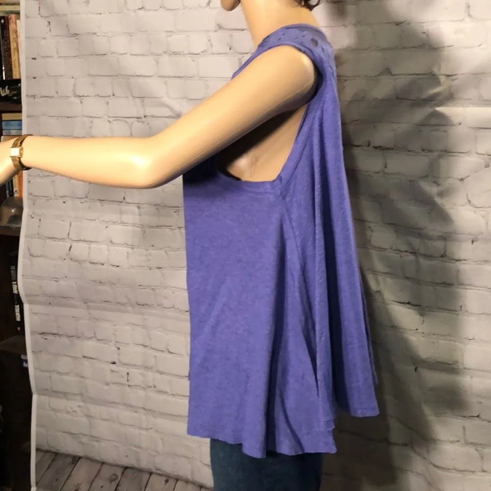 Free People Meant To Be Swing Tank Top Purple Lace Size Small New With Tags - Image 5