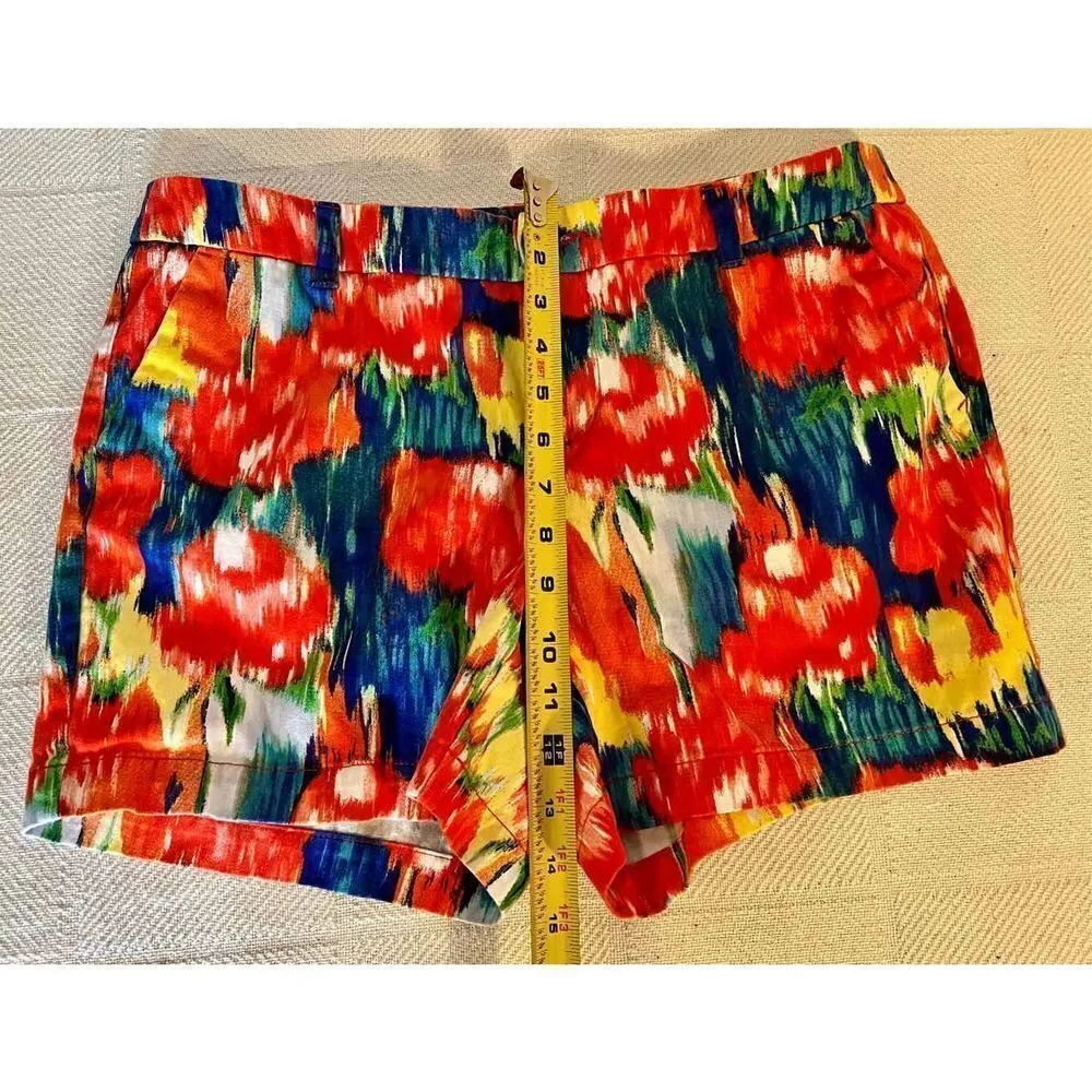 Merona Women’s Floral Colorful Watercolor Shorts Sz 10 EUC Worn By Actress on TV - Image 7