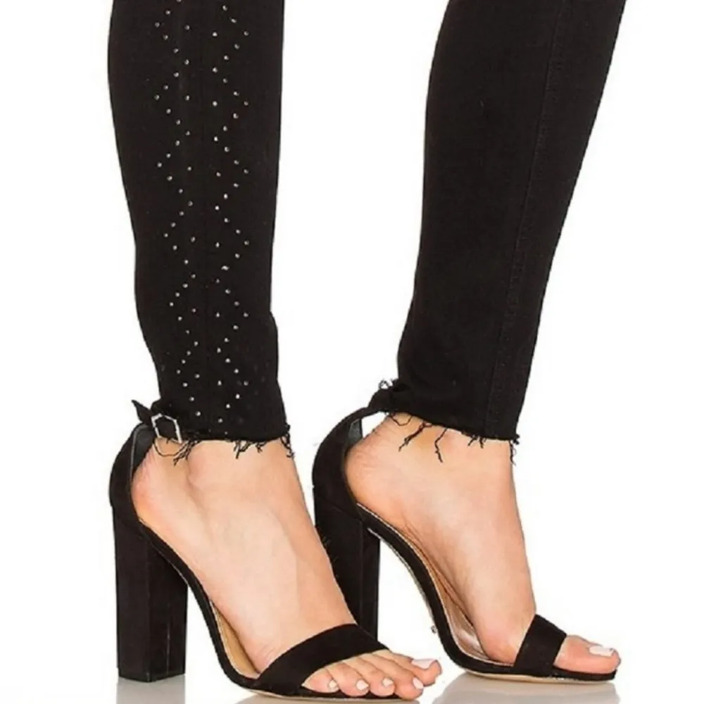 Tularosa Crissi Skinny Jeans Black Side Studded Mid Rise Revolve 26 - Image 4