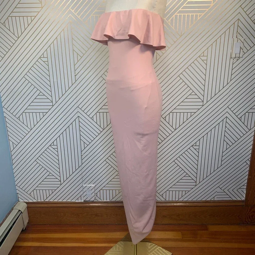 Nookie‎ Hermosa Strapless Gown in Blush Pink - Image 7