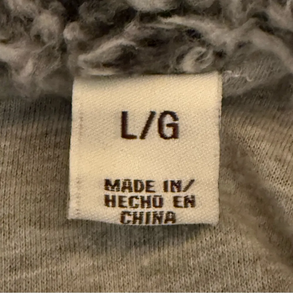 Original Weatherproof Vintage 1/4 Zip Pullover Fleece Sweatshirt Grey Black LG - Image 7