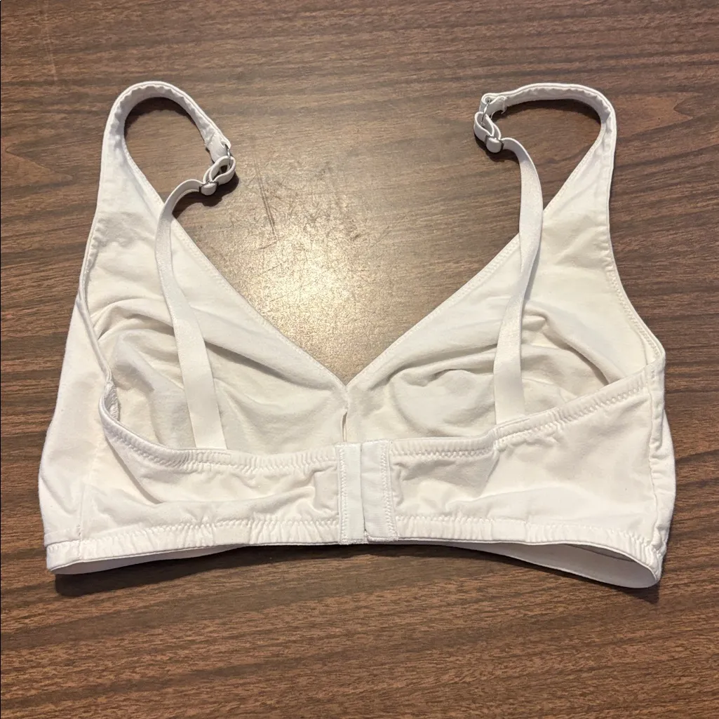 Hanro 36DD Cotton Sensation White Bra Size undefined - Image 2
