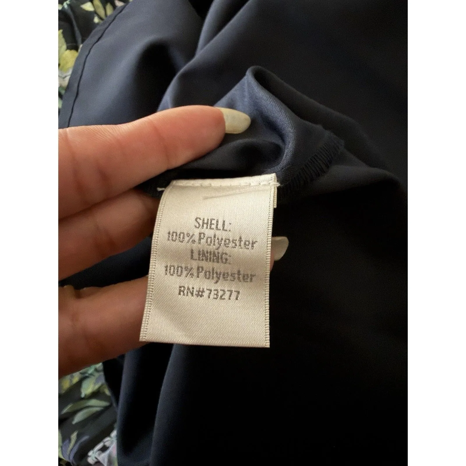 LC Lauren Conrad Skirt Womens XL Blue Floral Pleated Midi Pull On Boho Preppy - Image 6