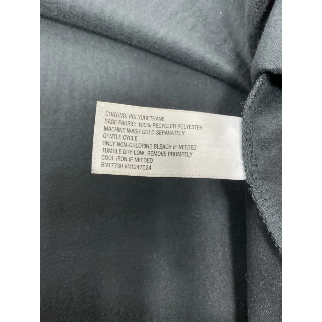 Womans A New Day Maxi Faux Leather Skirt 22 Black Side Zip Back Slit - Image 4