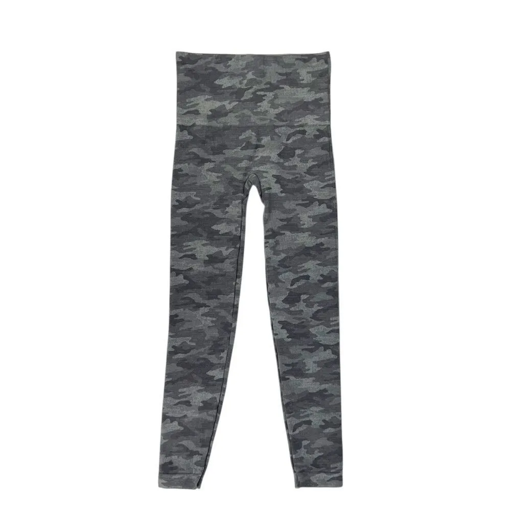 Spanx Look At Me Now Grey Heather Camo Seamless Leggings Size Small - Image 7