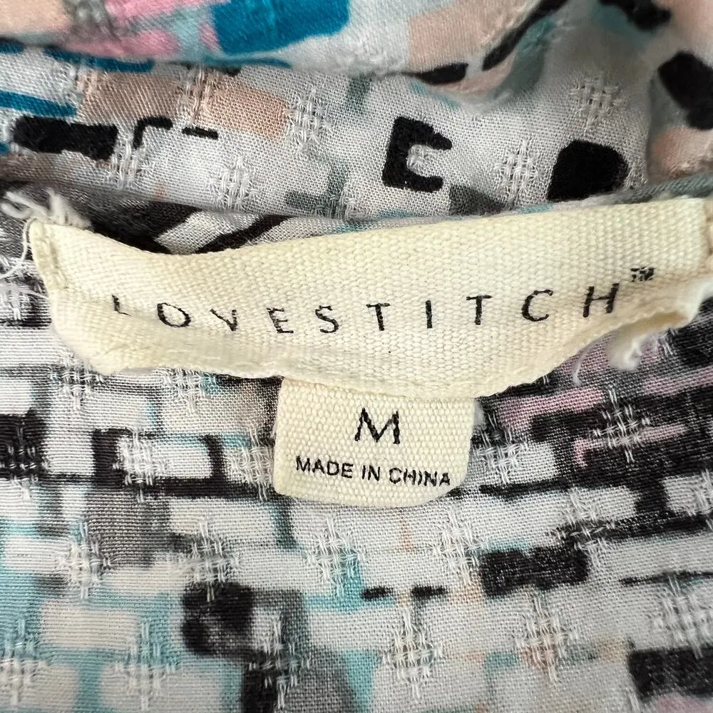 Lovestitch Bohemian Western Tribal Festival Lightweight Indie Womens Top Medium - Image 2