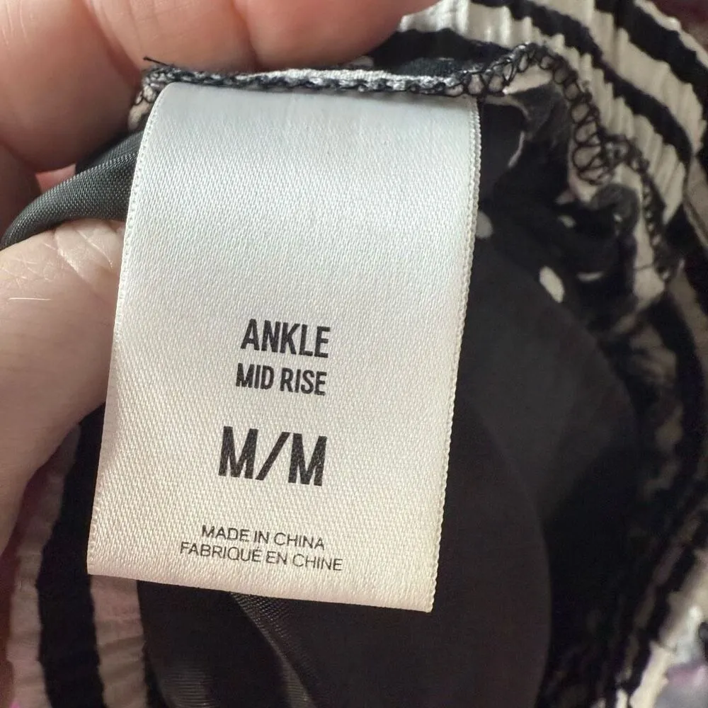 Express Women’s Medium Ankle Striped Polka Dot Jogger Pants - Image 5