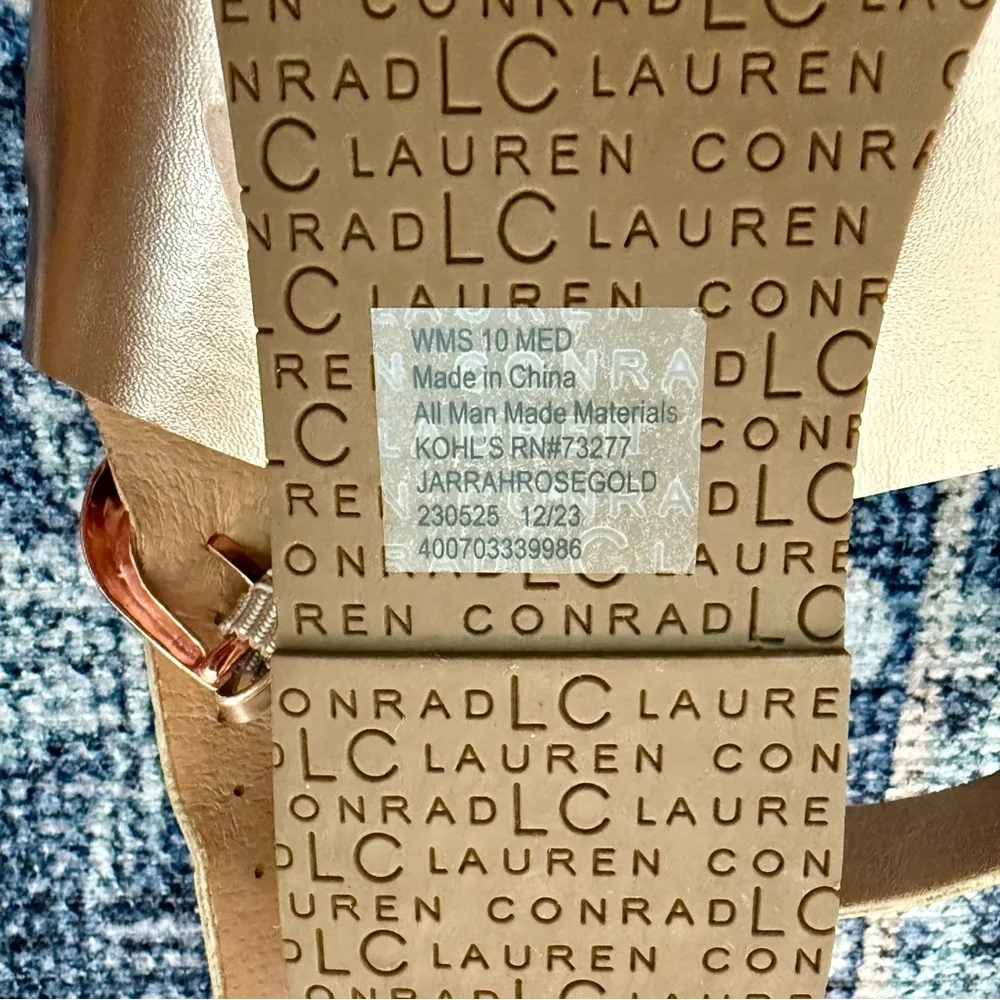 Lauren Conrad Rose Gold Sandals - Image 4