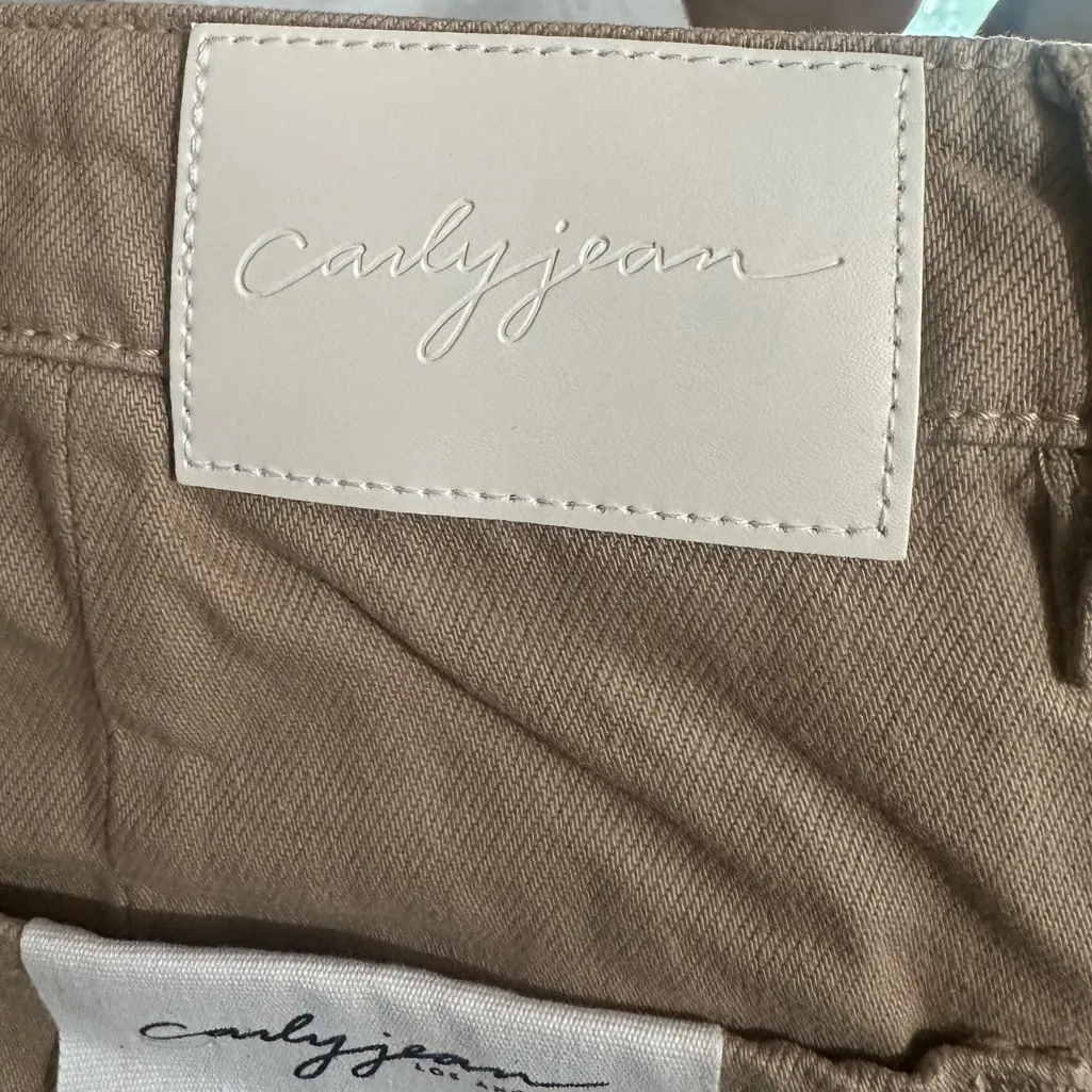 Carly Jean Los Angeles Jaymee Wide Leg Jeans Pants Khaki Vintage Size 5 - Image 12