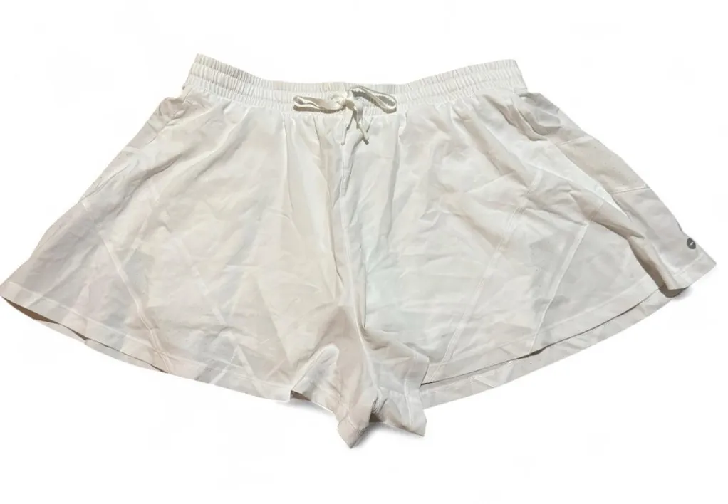 Avia White Flowy Athletic Running Shorts with Liner, Women’s Medium NWOT - Image 1