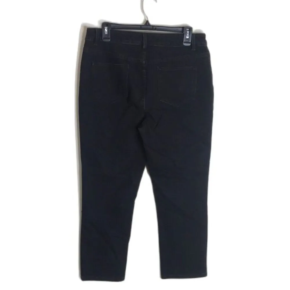 Soft surroundings ladies black cotton pants size medium - Image 7