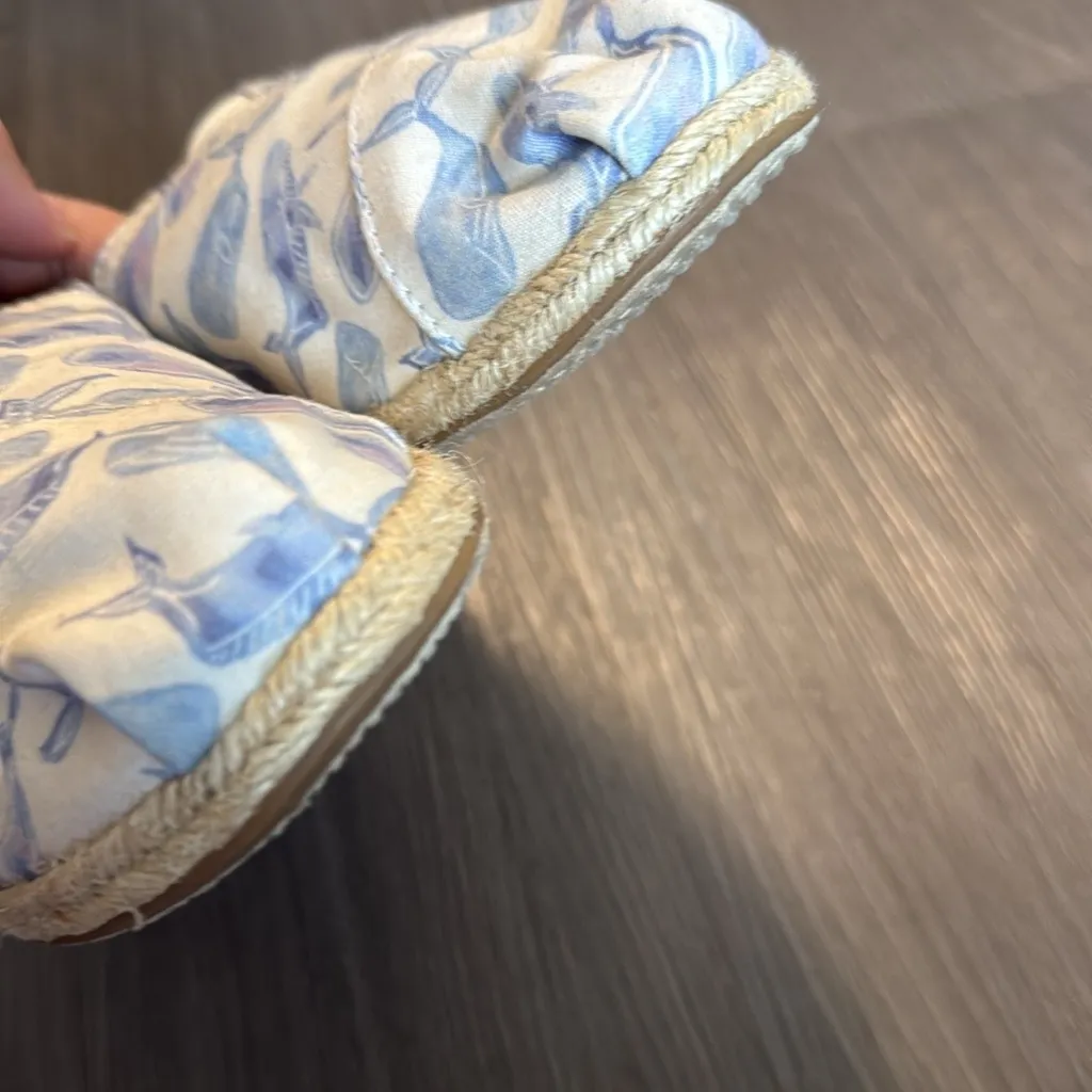 Toms Oceana Classic Multi Watercolor Whale Canvas Espadrilles Slip Ons 11 - Image 4