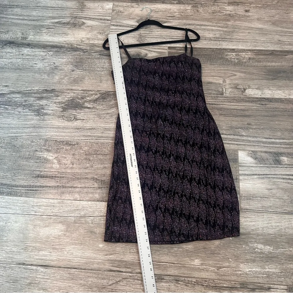 NEXT UP DRESS SAPPHIRE GLITTER SPARKLE METALLIC COCTAIL PARTY STRETCH DRESS #166 - Image 9