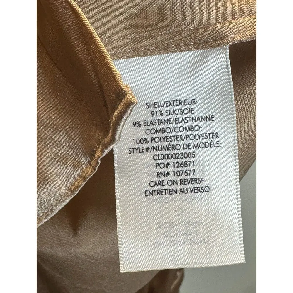 Alice + Olivia Women's Nadine CL000023005 Size XL Almond Puff Sleeve Blouse NWT - Image 7