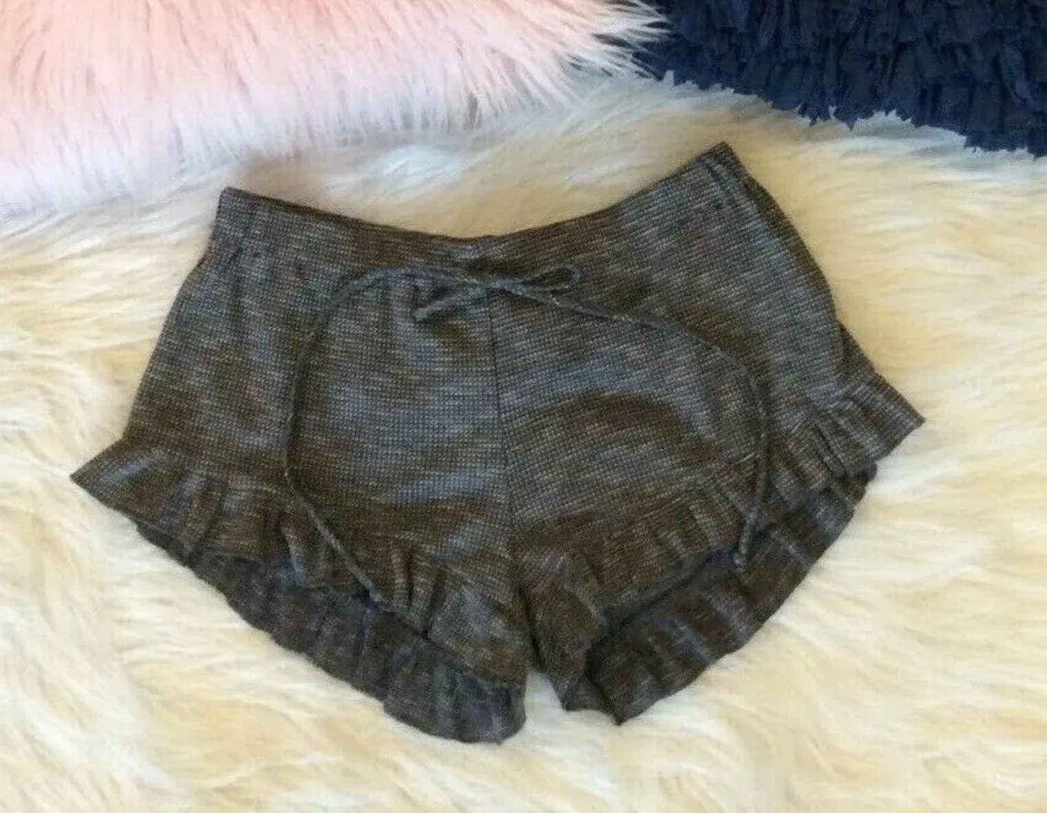 Boutique Shorts Ruffle Hem Elastic Waist Womens Small Bloomer Multiple - Image 5