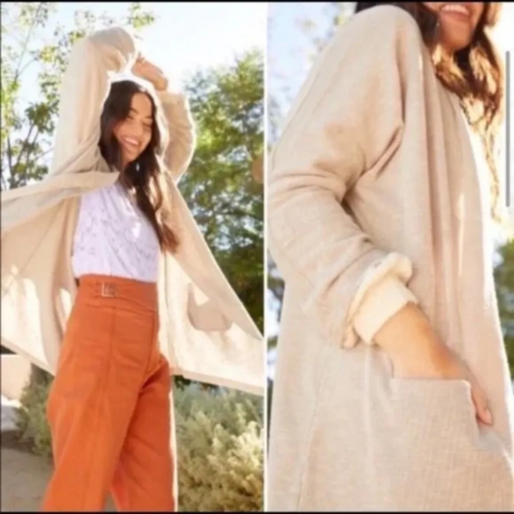 Donni Anthropologie Gray Stripe Cardigan One Size - Image 8