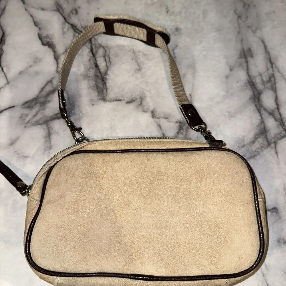 RARE Ugg MINI Handbag Shoulder Bag Purse 8x5x1" Suede Shearling Pouch MINTcond. - Image 2