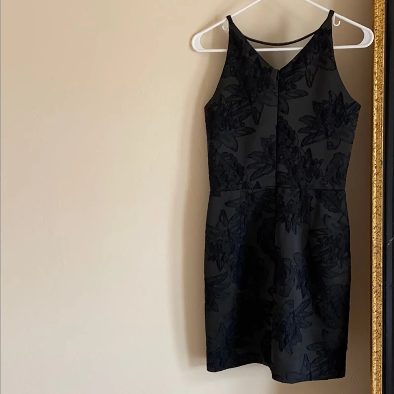 Dress the Population Kennedy Plunging-Illusion Black Mini Dress‎ - Image 8