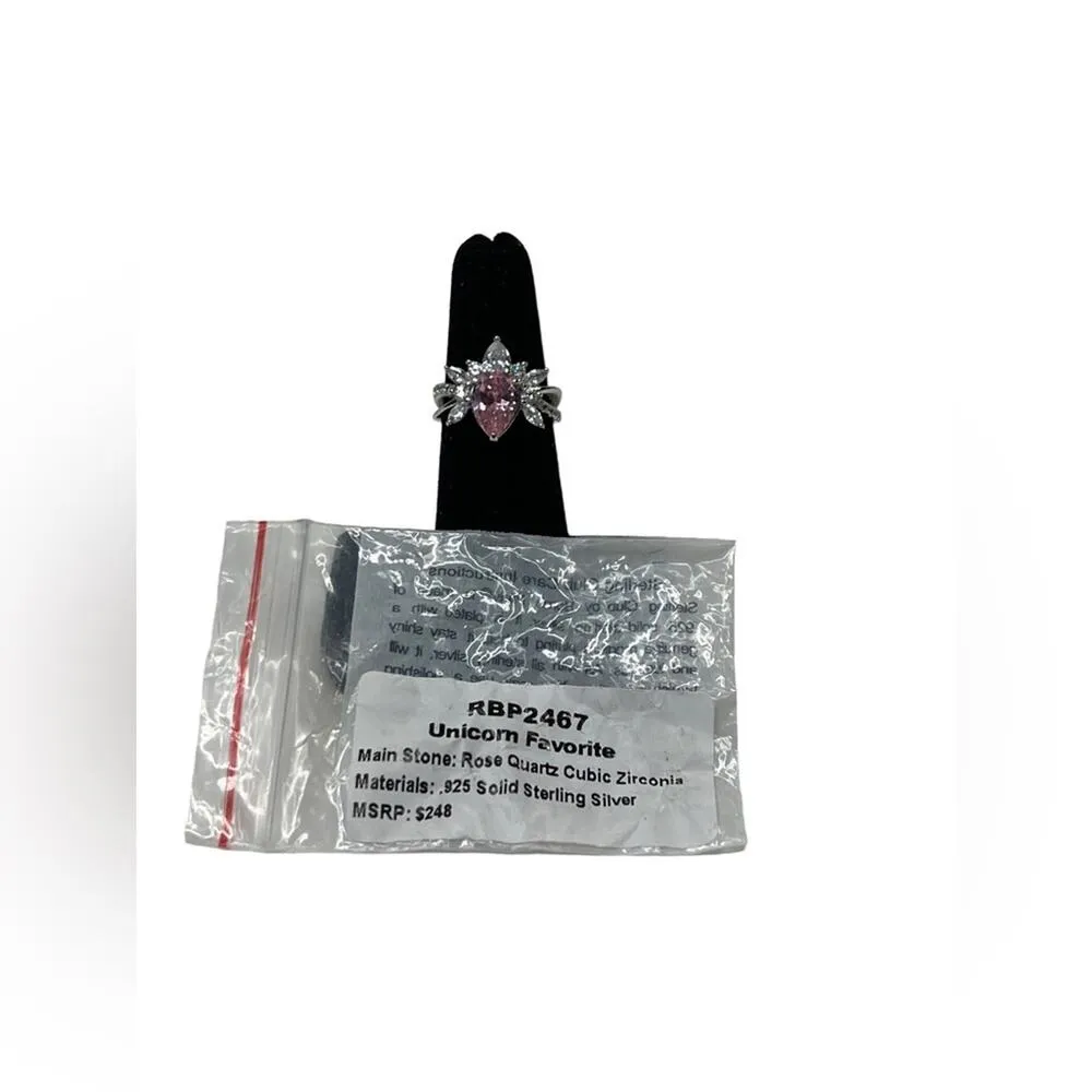 Bomb Party Ring Sz 5 RBP2467 "Unicorn Favorite" Silver - Image 2