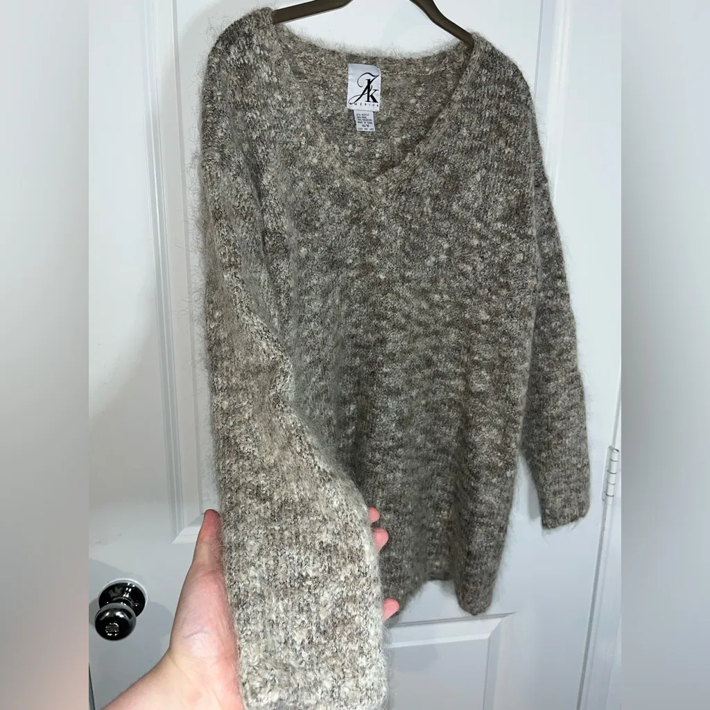 JK America Vintage Pullover Tunic Knit Wool Blend Mixed Fiber Warm Sweater 14/16 Tan Size undefined - Image 7