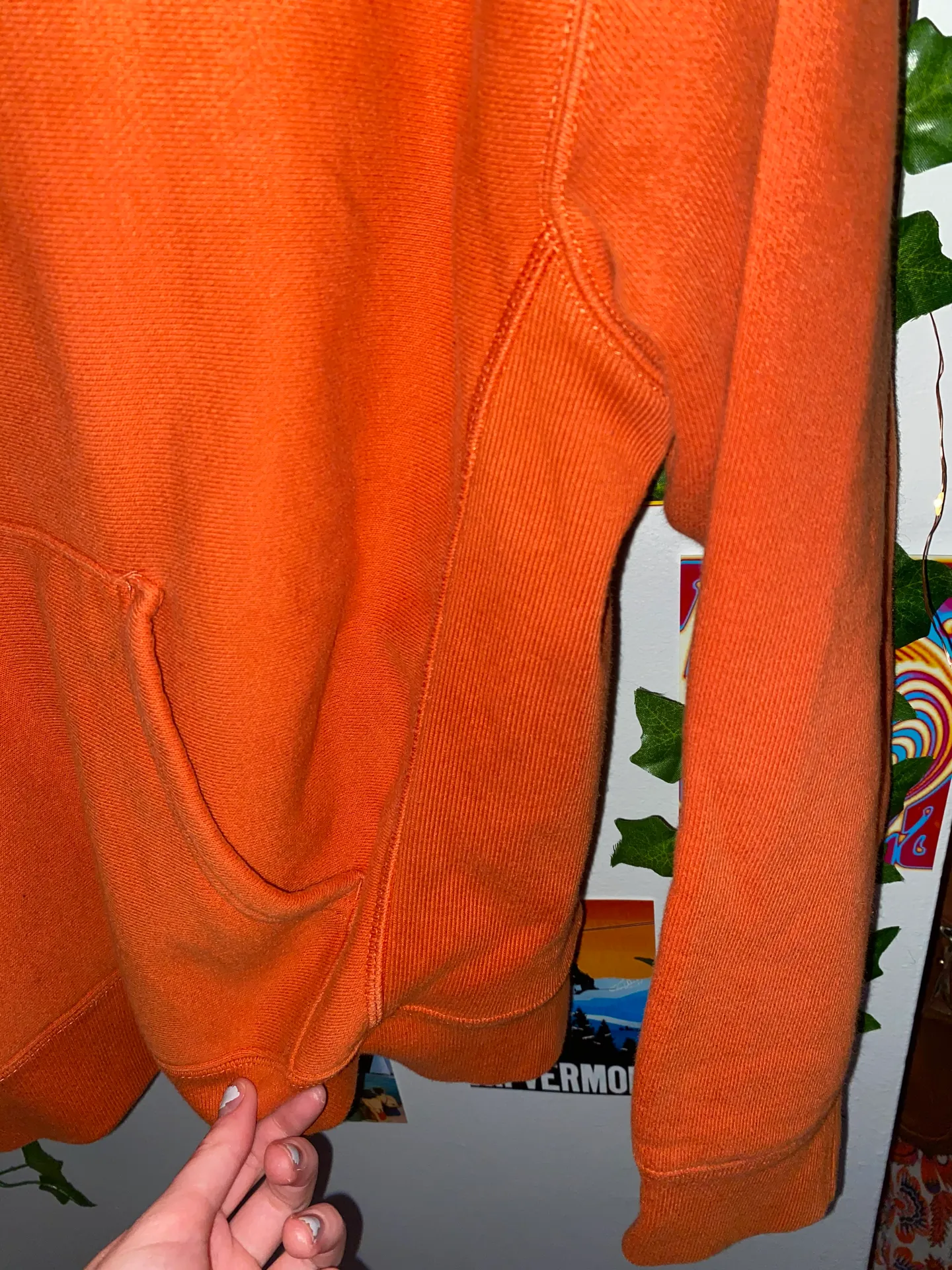 Champion Orange Hoodie - Image 3