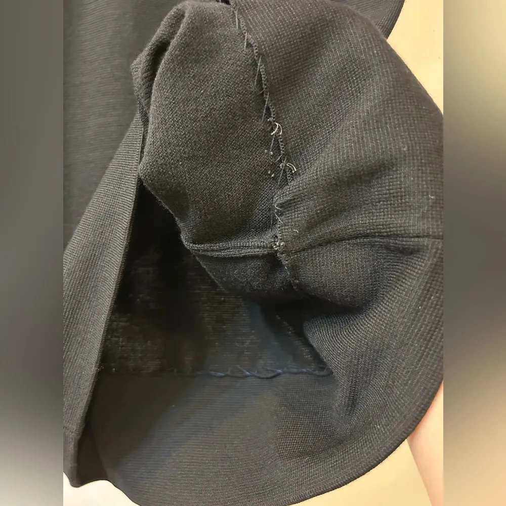 Vintage Goldworm Silk/Virgin Wool Blend Knit Dress Black Size undefined - Image 10