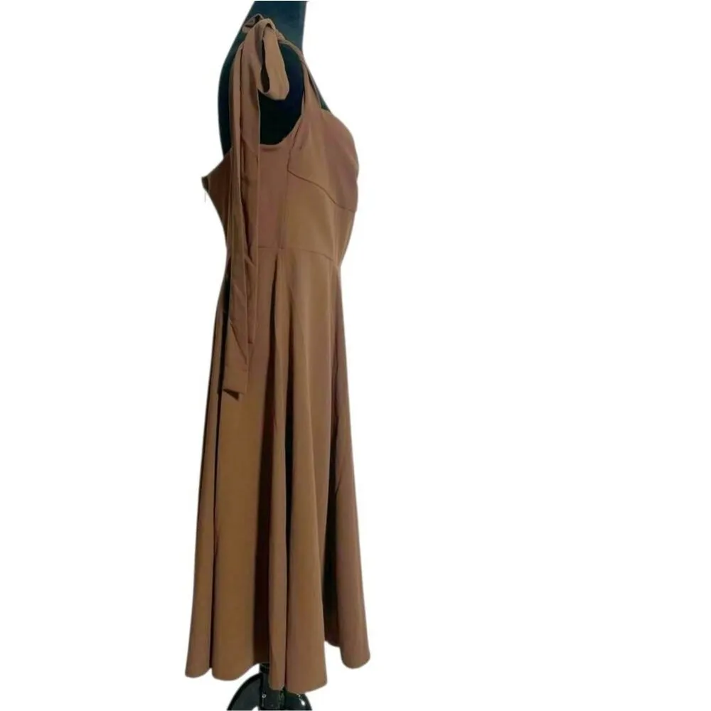 House of CB Size Large Plus XL 14 - 16  Alicia Cocoa Midi Sundress $340 - Image 5