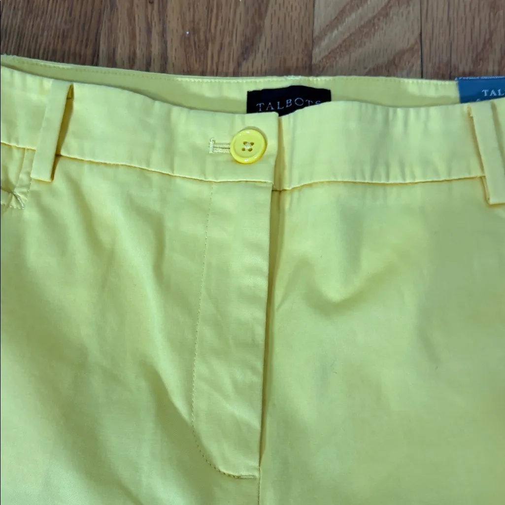 Talbots‎ Perfect Skimmer Pant Yellow size 14p petite NWT - Image 6