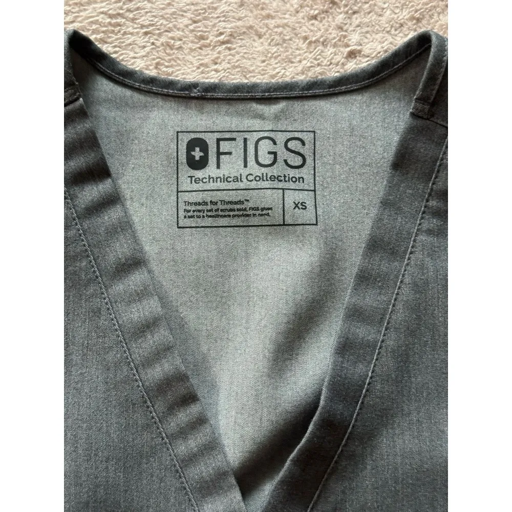 Figs Women's Technical‎ Collection Catarina Pocket Scrub Top Size XSmall - Image 5