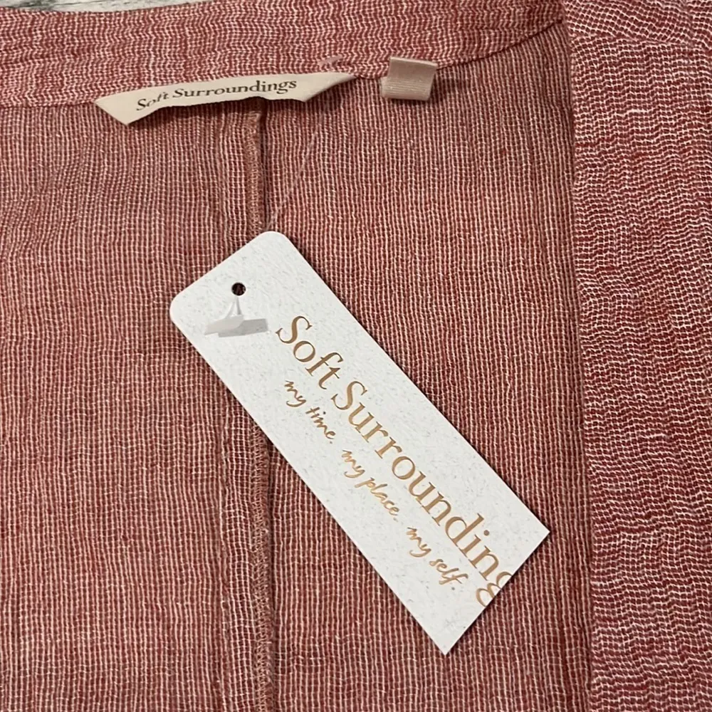 Soft Surroundings Whisper Linen Topper Size Small NWT - Image 4