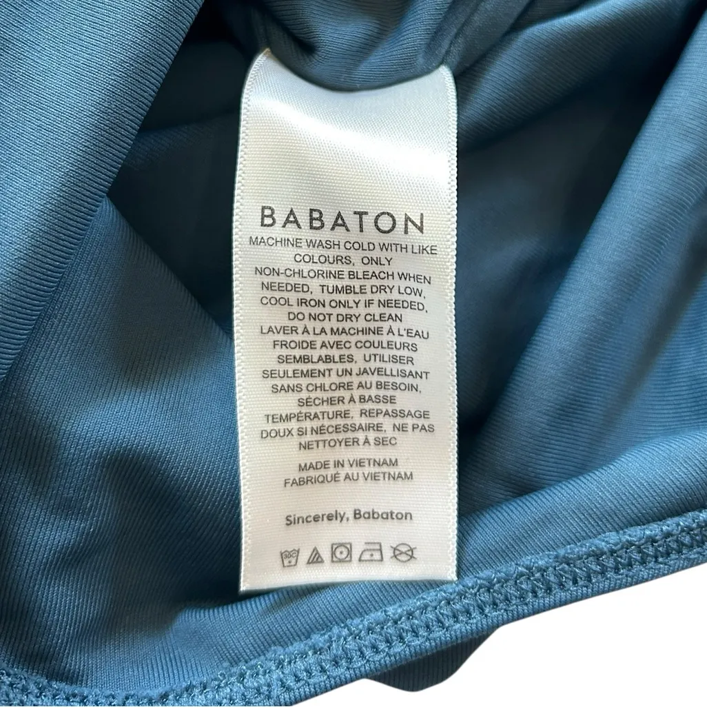 Babaton Contour Crew Longsleeve Bodysuit Deep Teal Size S Contemporary Modern - Image 13