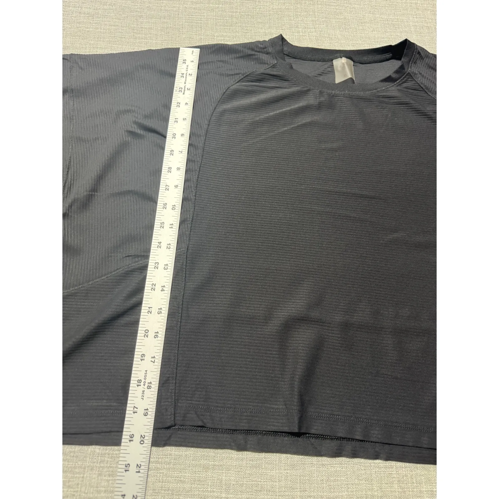 CALA Activewear Athletic T Shirt Top Black XL Moisture Wicking Short Sleeve - Image 2