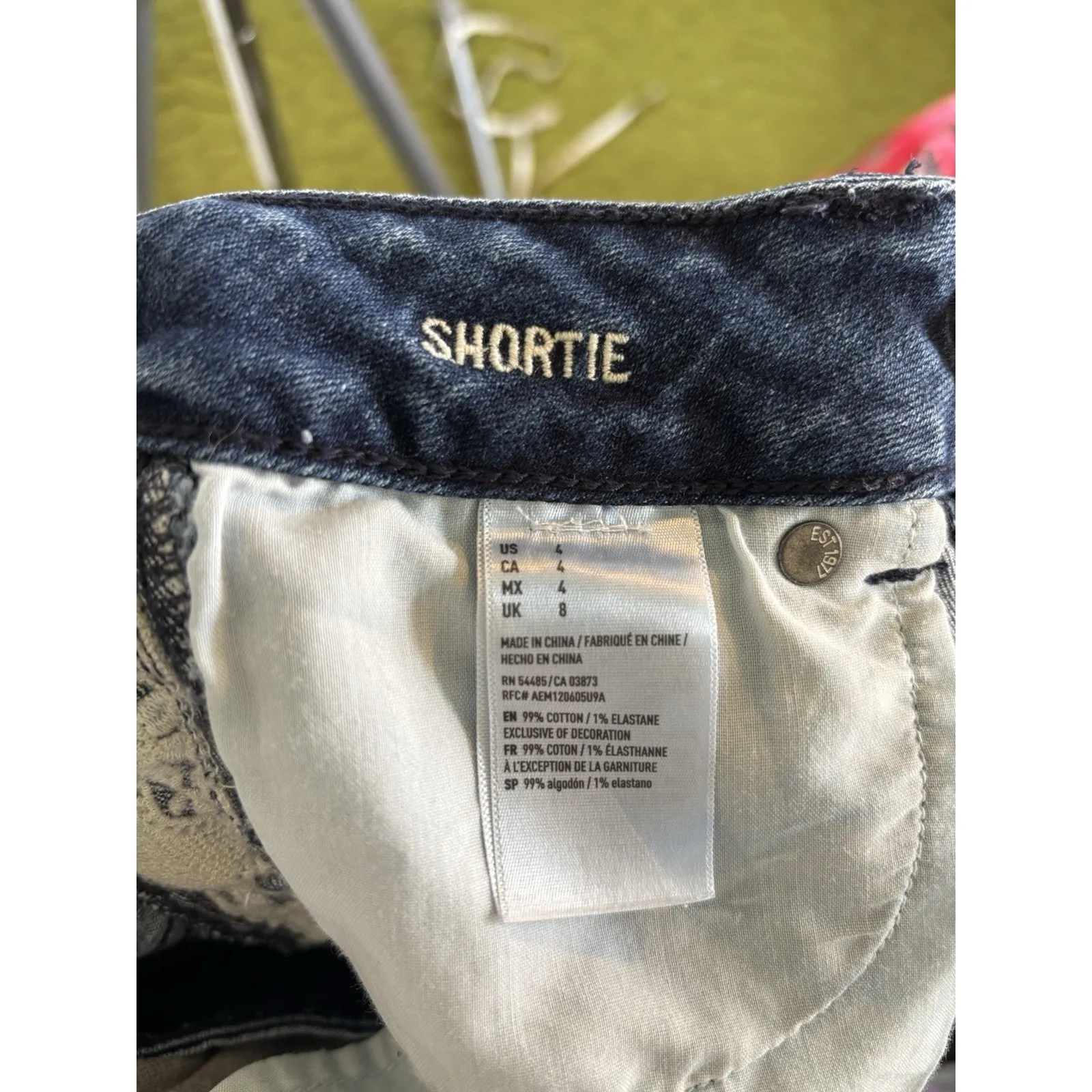 American Eagle Shortie Shorts Size 4 Crochet Festival Vacation Summer Fairycore - Image 6