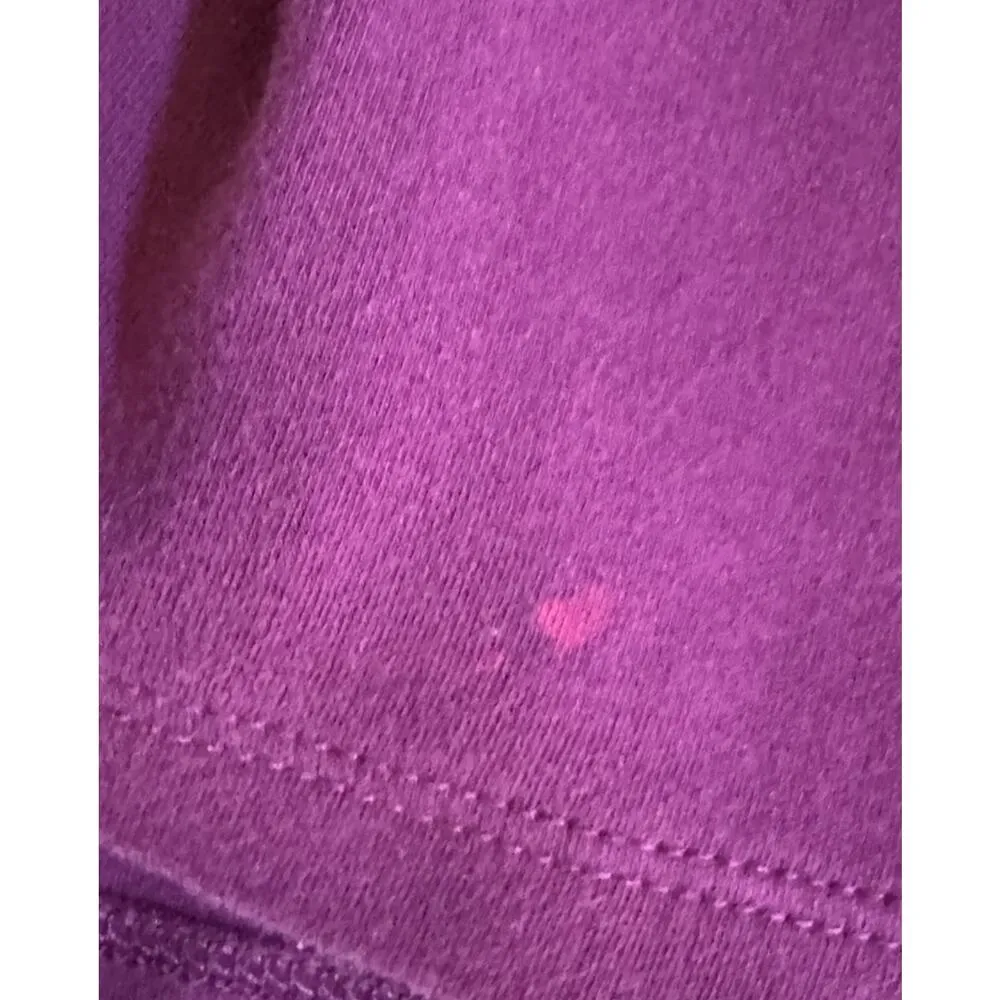 LL Bean Women's 2XL Plus 3/4 Sleeve V Neck Top Purple XXL Workout Exercise READ Size 2X - Image 7