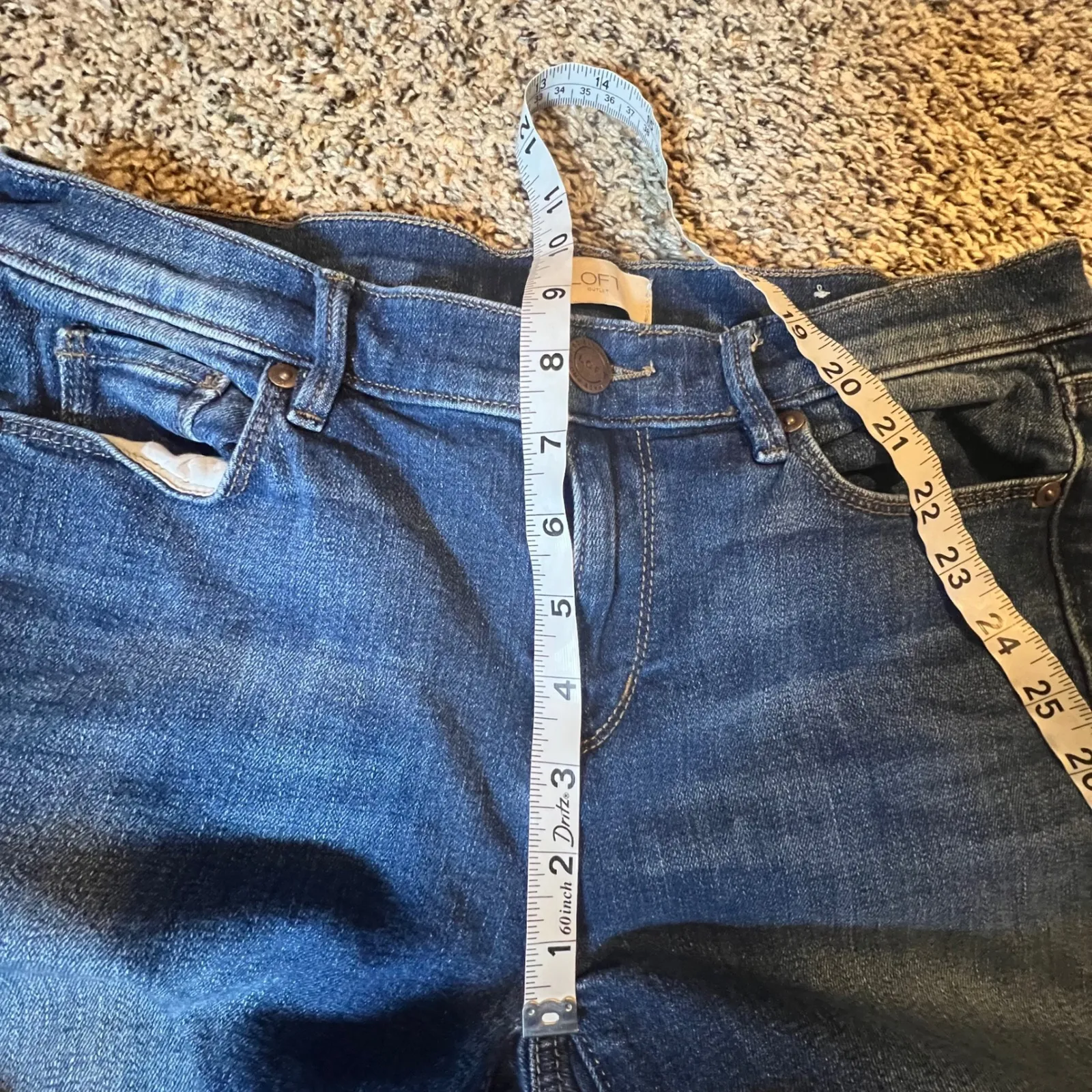 LOFT Outlet Modern Denim Crop Jeans Blue Size 2 - Image 5