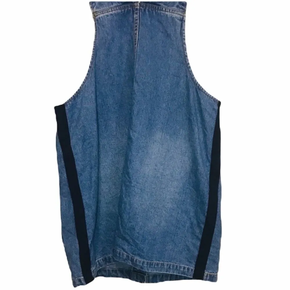 Coco + Jaimeson Denim Jumper stripe Dress - Image 5