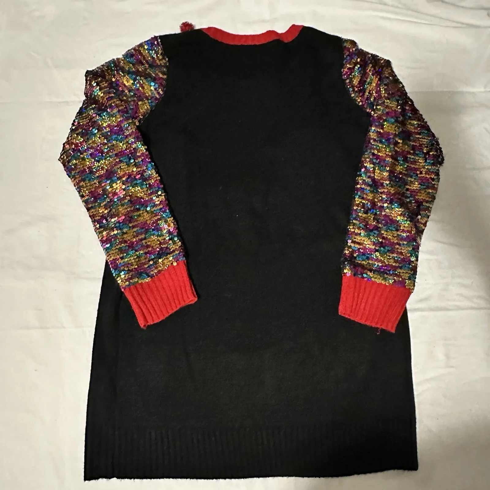 Ugly Christmas Sweater Sequined Llamas Womens L Tacky Party Holiday 33 Degrees Size L - Image 5