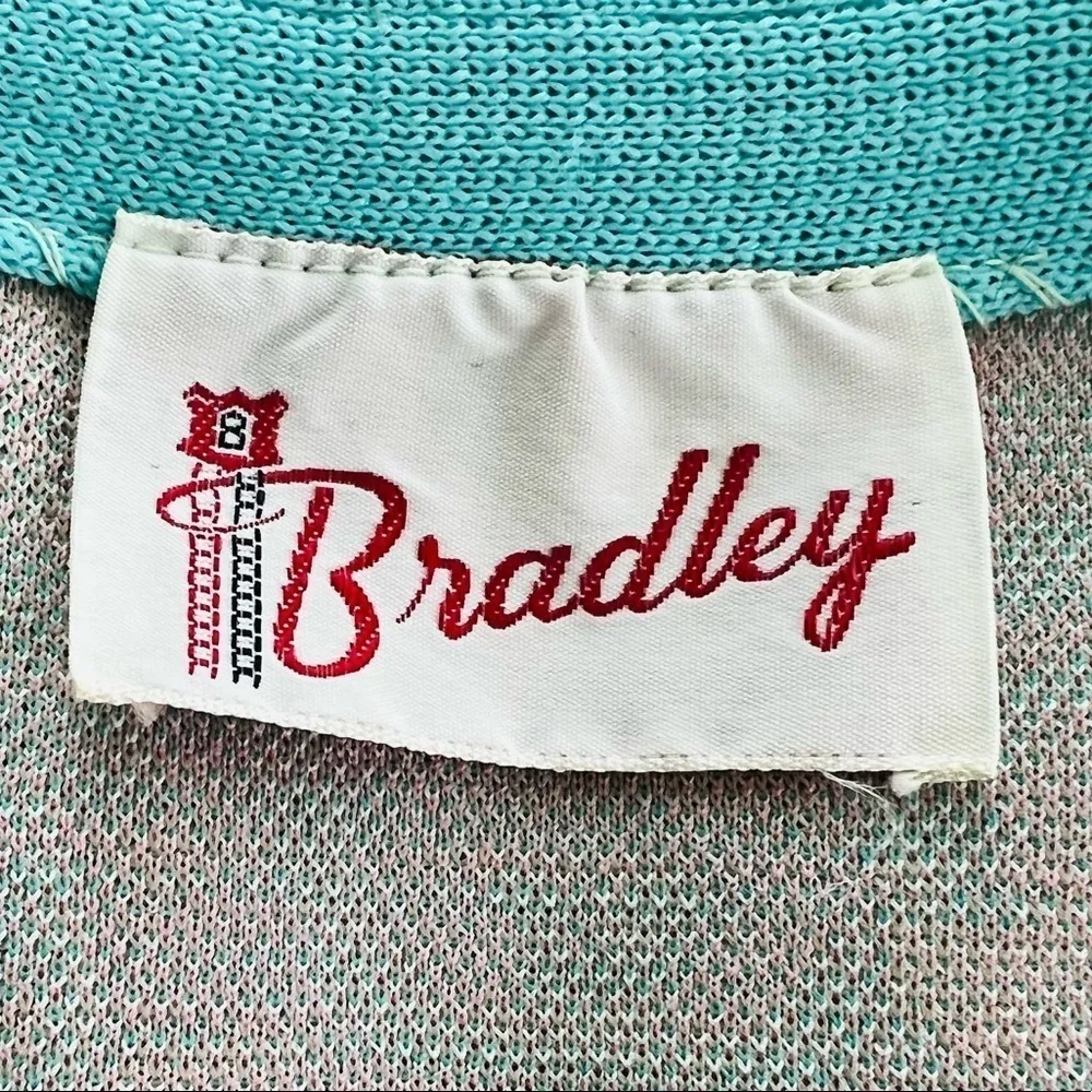 BRADLEY Vintage 70’s Polyester Sleeveless Button Down Vest Green Size undefined - Image 6