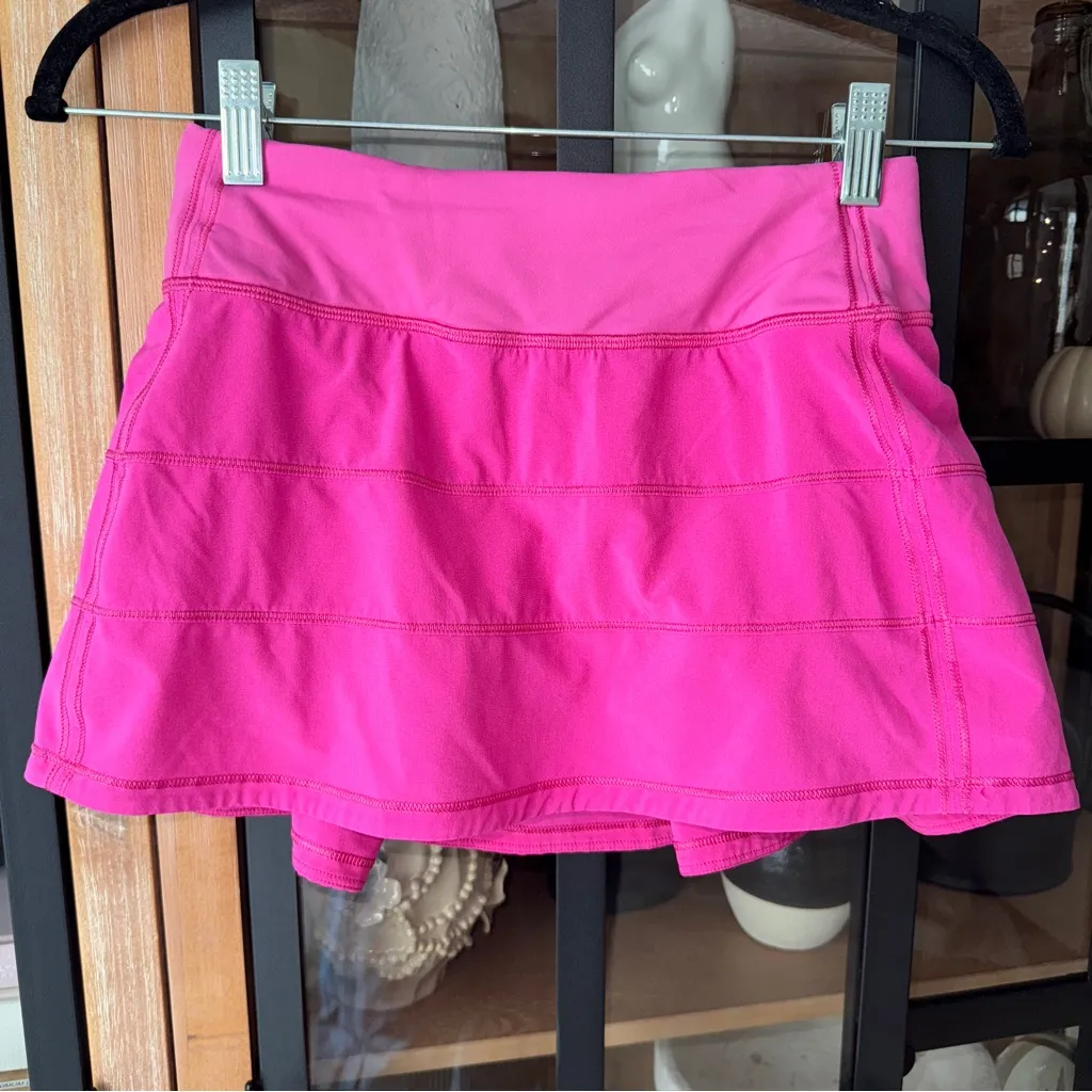 Lululemon Pace Rival Mid Rise Skirt tennis skort shorts Sonic Pink workout - Image 2