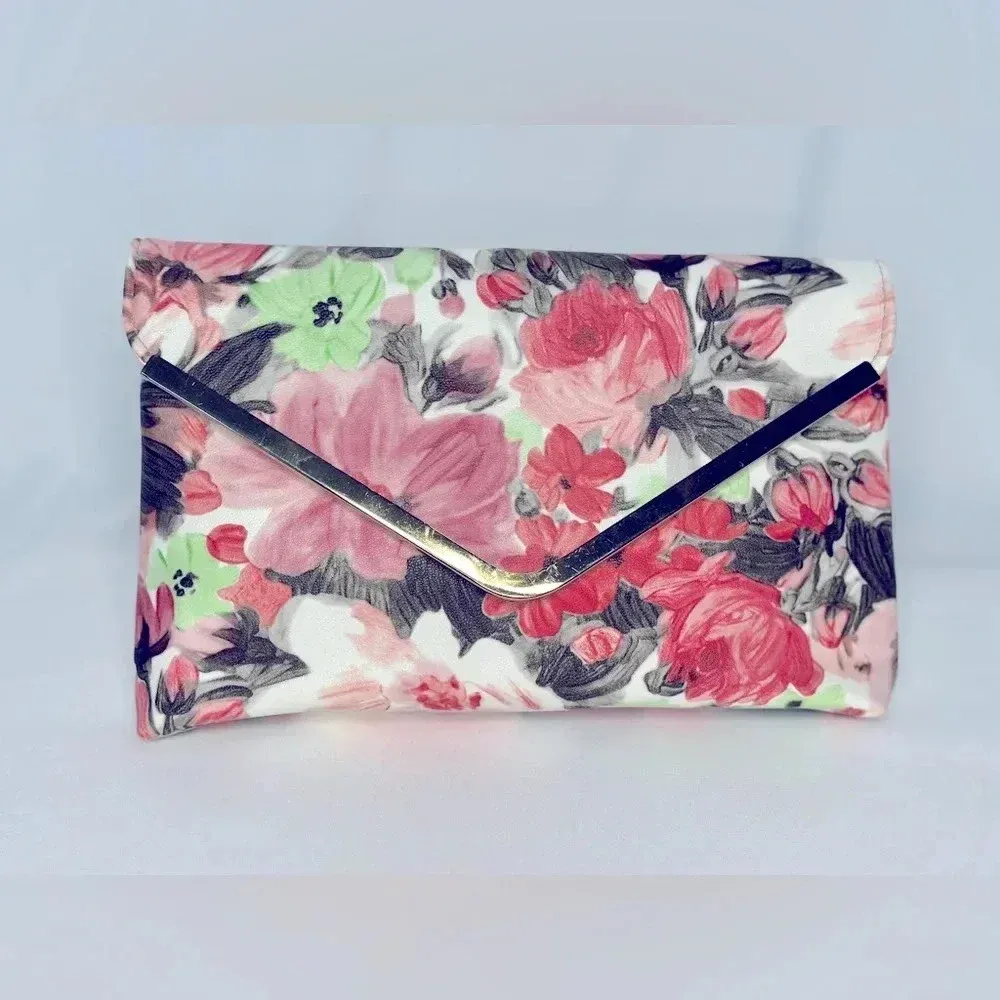 Crossbody Envelope Floral Clutch/Wallet (620) - Image 2