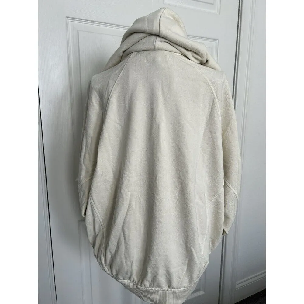 Madewell Raglan Sleeve 365 Terry Ootoya Hoodie Sweatshirt Ivory Womens Sz S - Image 2