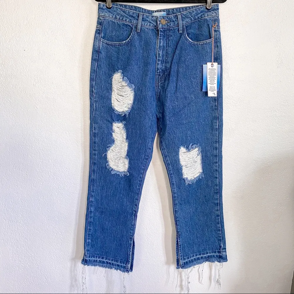 Show Me Your Mumu Brooklyn High Waist Cropped Jean Size 30 - Image 2