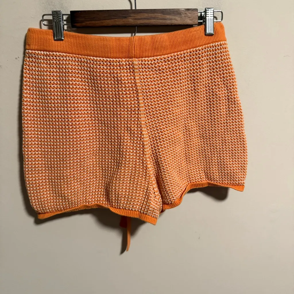 Seafolly Sunray Knit Short Mandarin Orange- Size Large - Image 4
