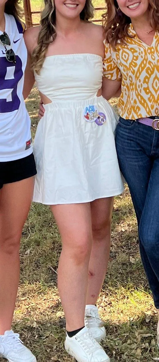 White Cutout Dress - Image 6