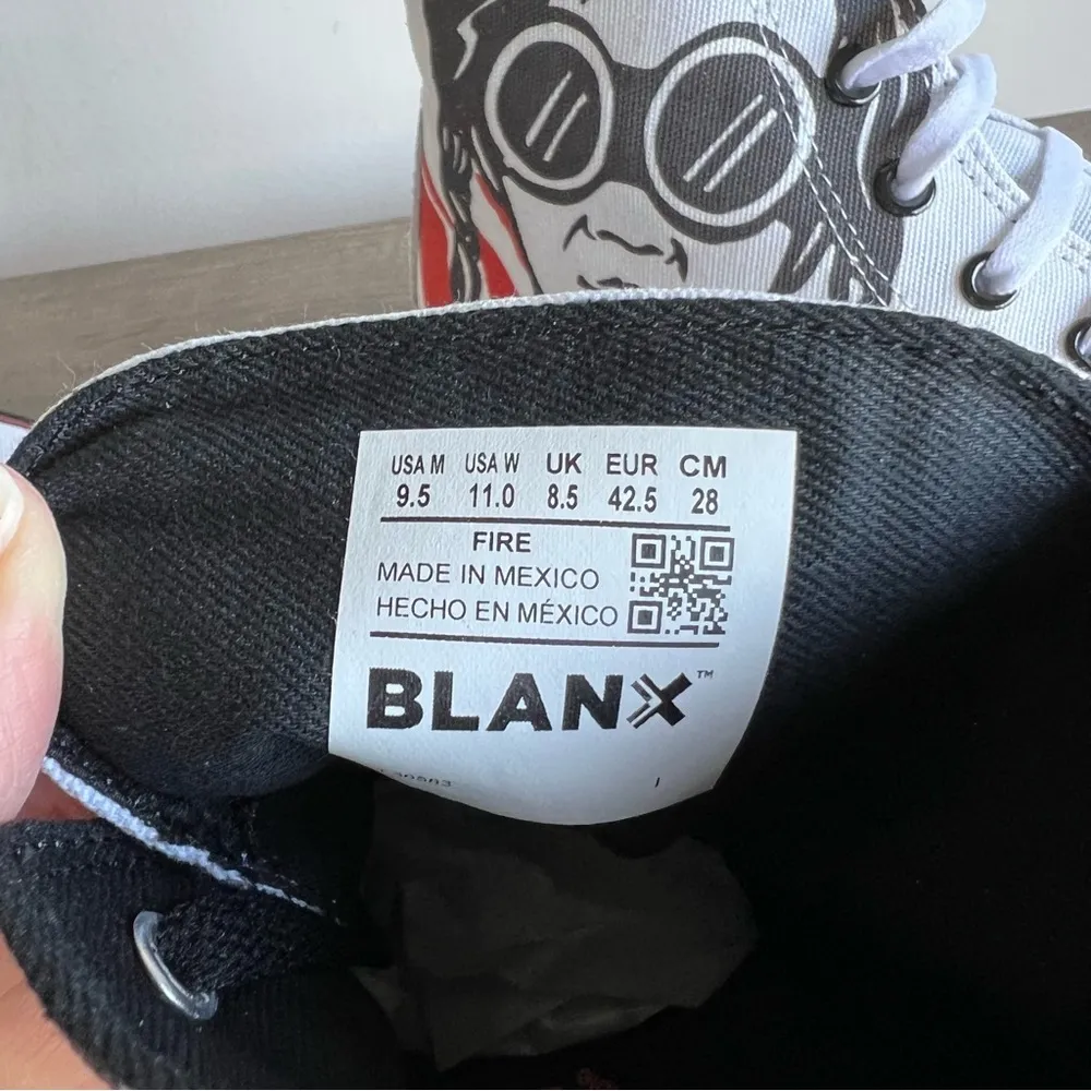 Blanx Erre Fire Unisex Hi Top Shoe Size 9.5 or 11 - Image 8