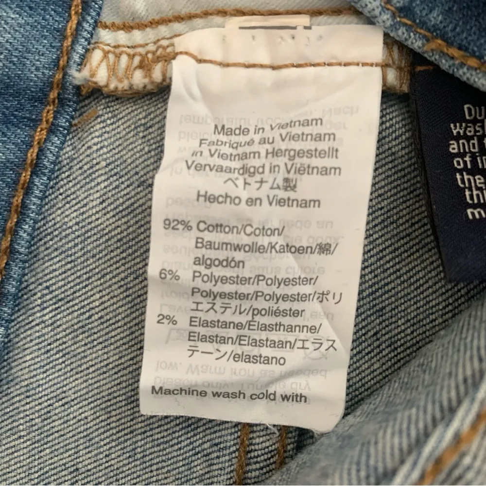 Petite Cali Demi Boot Button Fly Distressed Hem Jeans Size 25P - Image 11