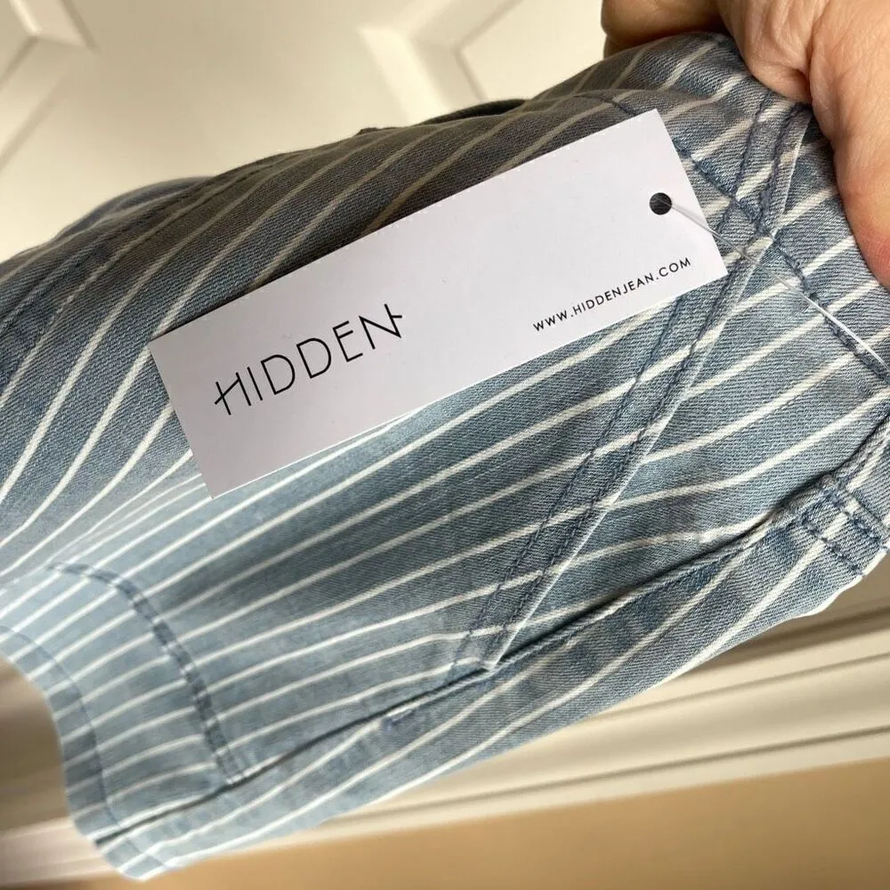 NWT Hidden Jeans Striped Denim Mini Skirt - 28 - Image 6