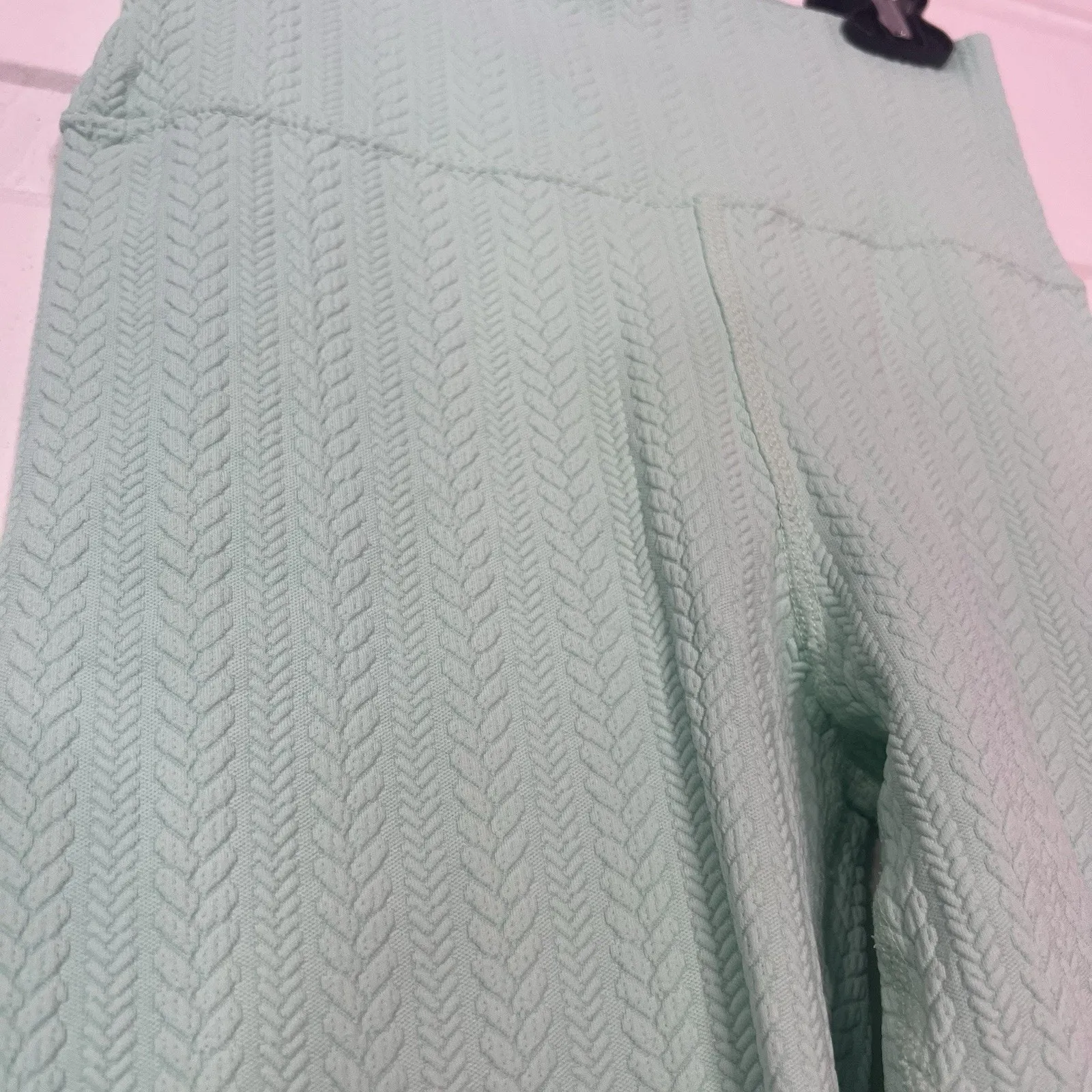 Beach Riot Sport Piper High Waist Leggings Women’s Small Cable Knit Textured - Image 6